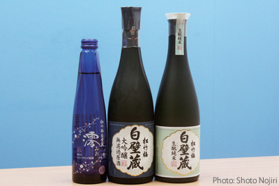 現在、宝酒造が英国で販売している日本酒の数々