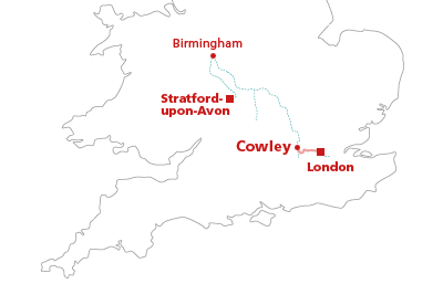 カヌー旅行の航路 - Cowley