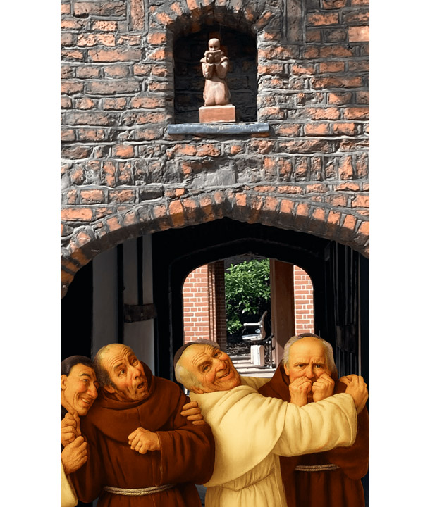 シティにはたくさんの修道士が住んでいた