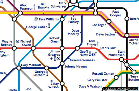 The Football Association 150th Anniversary Map