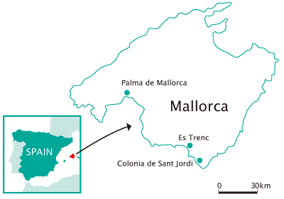 マヨルカ地図