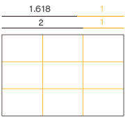 黄金分割比率図