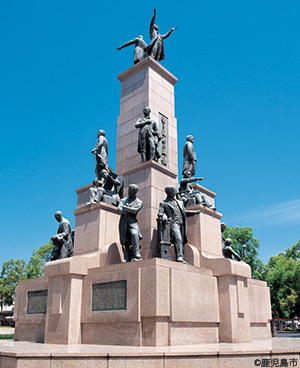 薩摩スチューデントの銅像「若き薩摩の群像」