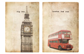 Big Ben A5 Notebook / Red Bus A5 Notebook