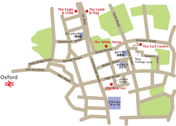オックスフォードの地図