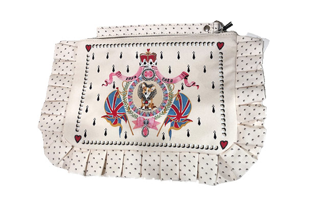 Jubilee Corgi Frill Wristlet Pouch