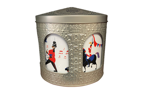 Platinum Jubilee Rotating Musical Biscuit Tin（360g）