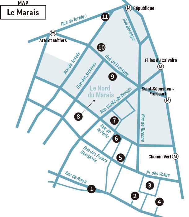 マレ地区の地図²