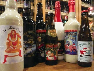 クリスマスを彩るビールたち