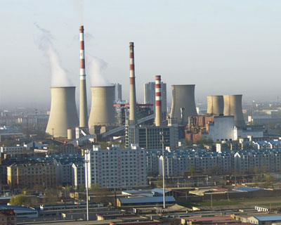 ドイツ各地に点在する火力発電所