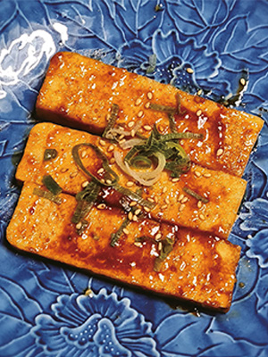 ドイツ風豆腐の照り焼き