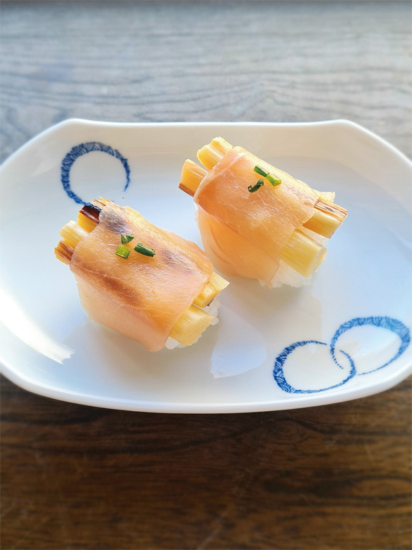シュパーゲルの生ハム握り