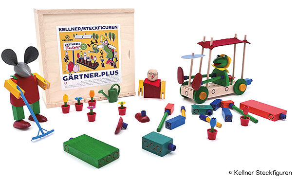 Kellner Steckfigurenのジョイント式玩具