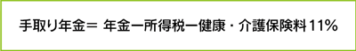 手取り年金計算式