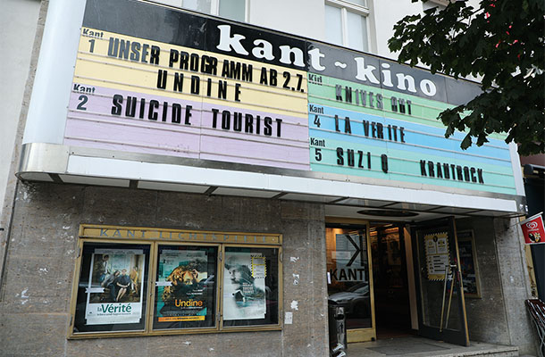 カント通りにある映画館Kant Kino