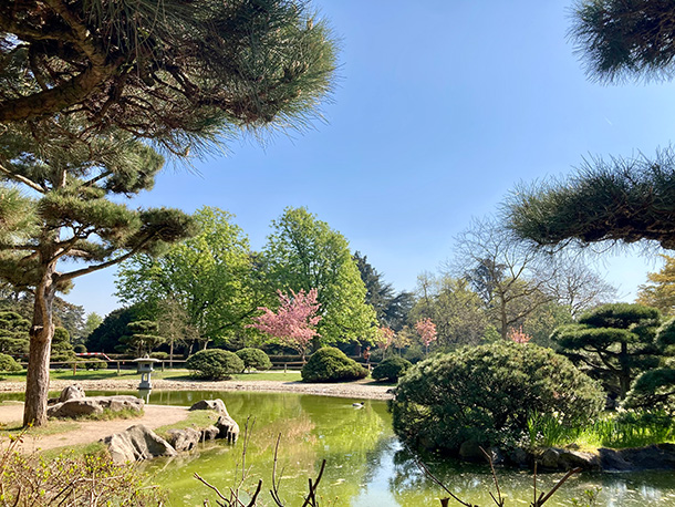 公園の北東に位置する日本庭園エリア