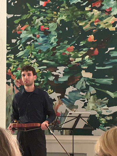 ヴァイオリン奏者のGianni Jiosuè Wiedeさん