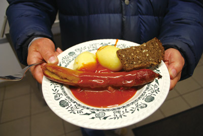 ボリューム満点の昼食