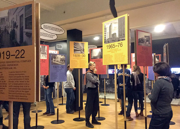 ハウスプロジェクトの歴史を綴ったパネル展示