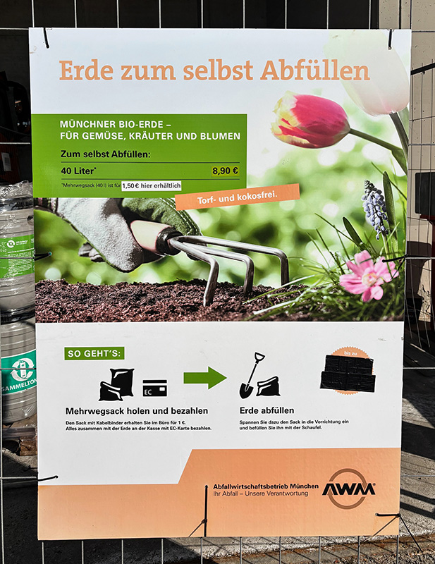 手軽に購入できる、生ごみから作られたガーデニング用の培養土