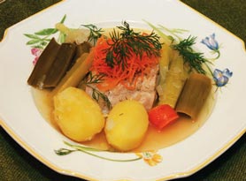 ベルリン風 鯉の蒸し煮