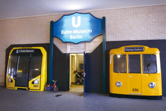 オリンピアシュタディオン駅にある地下鉄博物館の入り口