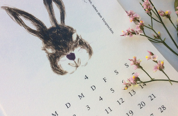 Kalender 2019 „Neben den Blumen