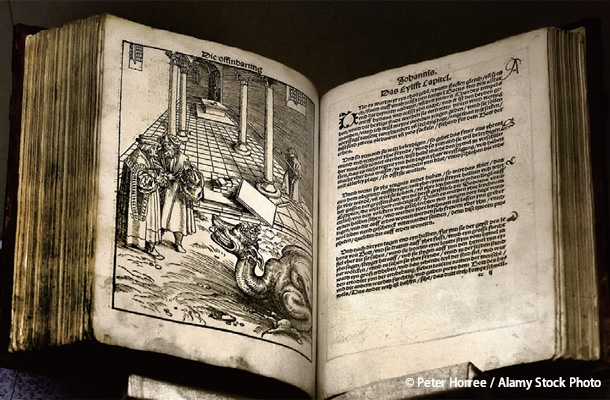 ルターが翻訳し、1522年に出版したドイツ語版の新約聖書