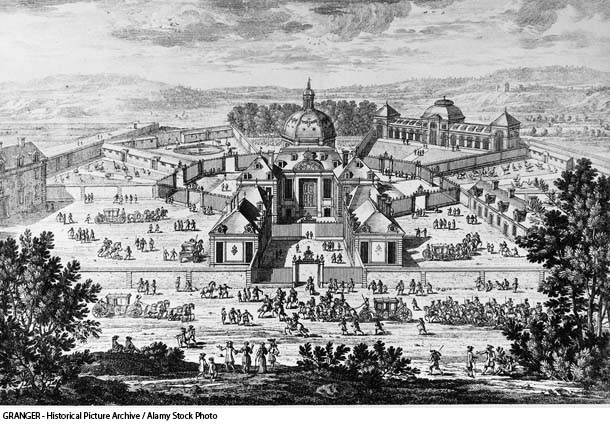 設立当初に描かれたヴェルサイユ宮殿のメナジェリー