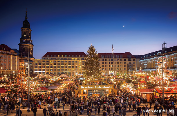 ドイツ最古で3 大クリスマスマーケットの一つ シュトリーツェルマルクトへ行こう！