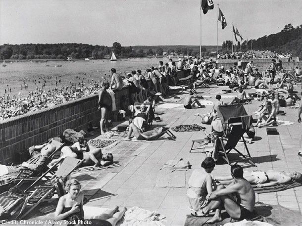 ナチス時代のヴァンゼー湖水浴場
