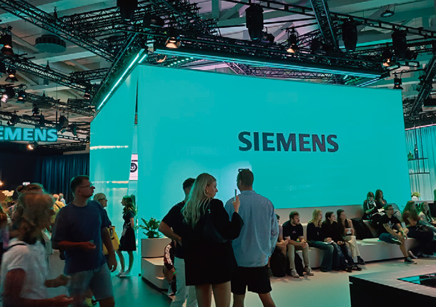 シーメンスのブース