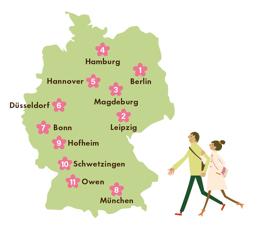 ドイツ桜マップ