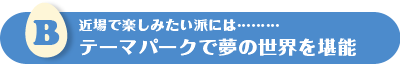 テーマパークで夢の世界を堪能