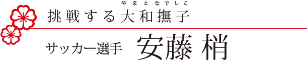 挑戦する大和撫子　サッカー選手安藤梢