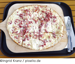 小型フラムクーヘン、ドイツ風ピザ