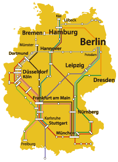 ドイツ鉄道地図