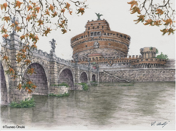 秋のサンタンジェロ城